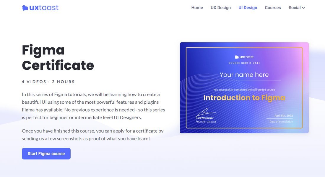 Certification Figma