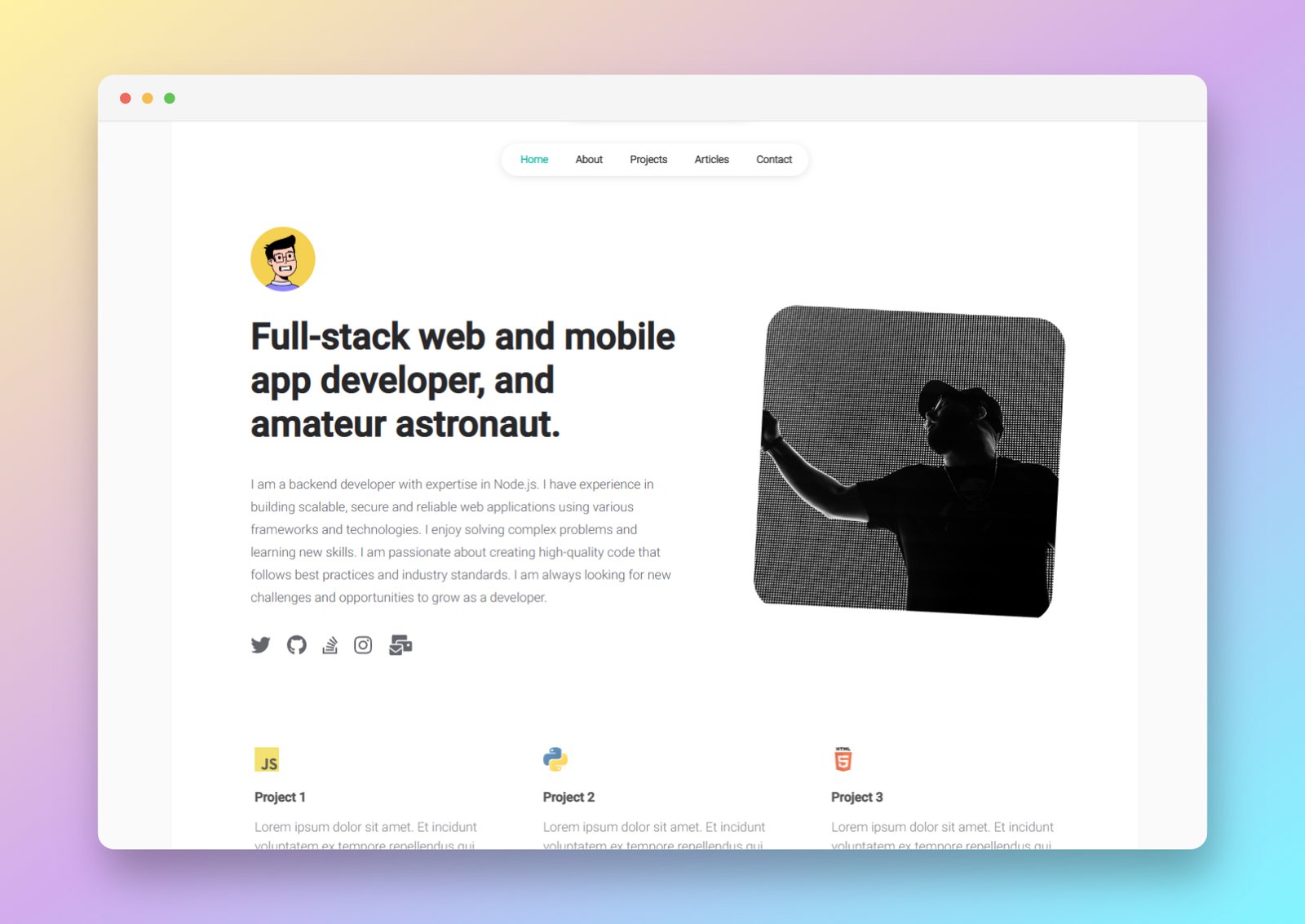Miniature vidéo React.js